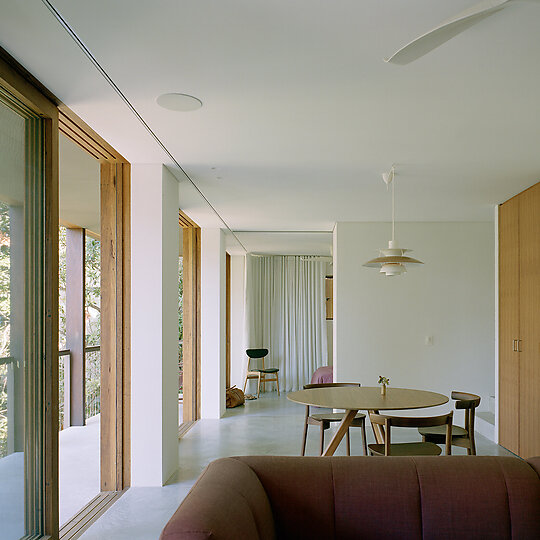 Interior photograph of Cloaked House by Clinton Weaver