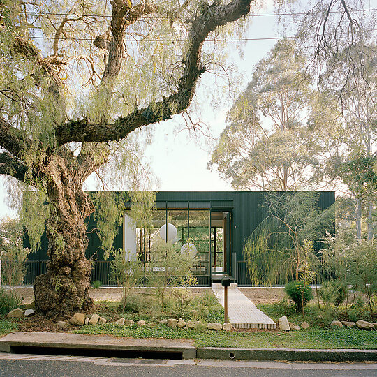 Interior photograph of Cloaked House by Clinton Weaver