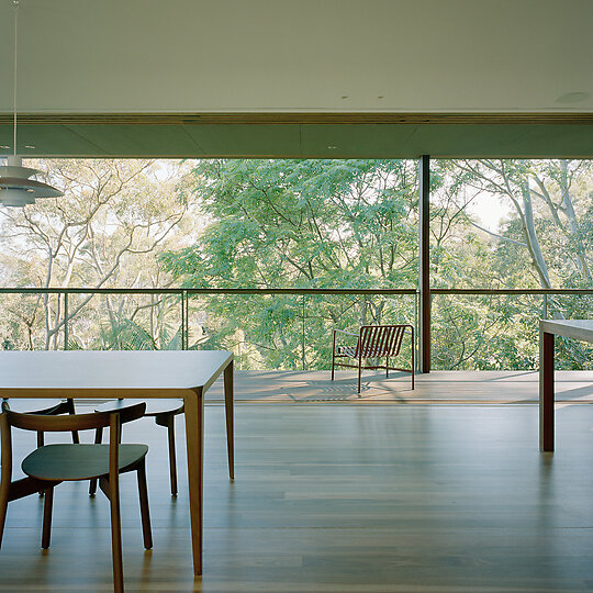 Interior photograph of Cloaked House by Clinton Weaver