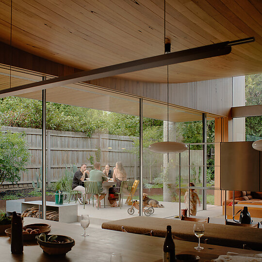 Interior photograph of Harvest House by Tom Ross