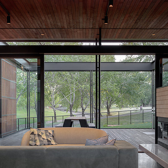 Interior photograph of Batten House by Ben Guthrie
