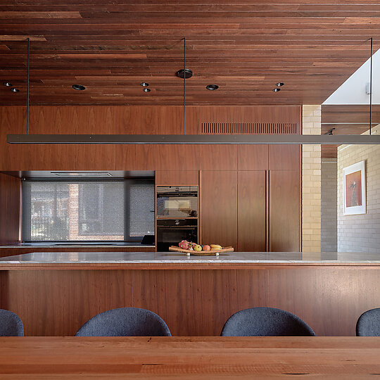 Interior photograph of Batten House by Ben Guthrie