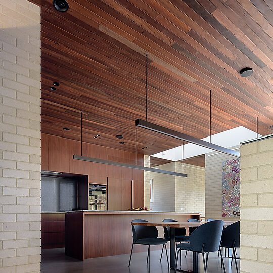 Interior photograph of Batten House by Ben Guthrie