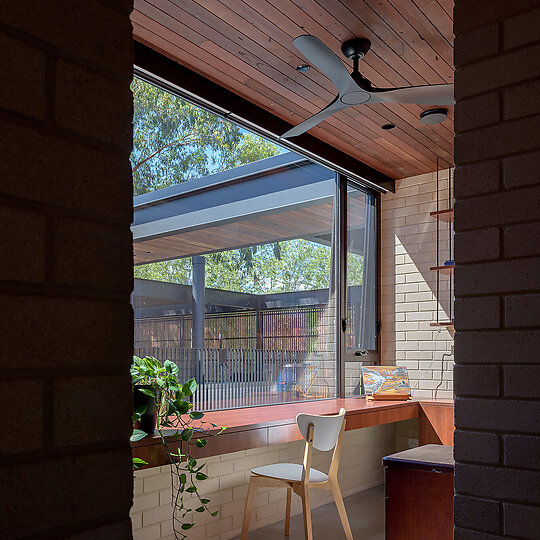 Interior photograph of Batten House by Ben Guthrie