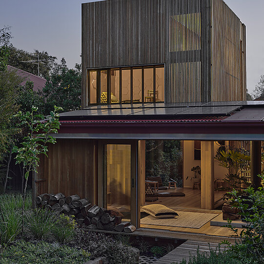 Interior photograph of Park St House by Derek Swalwell