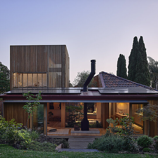 Interior photograph of Park St House by Derek Swalwell