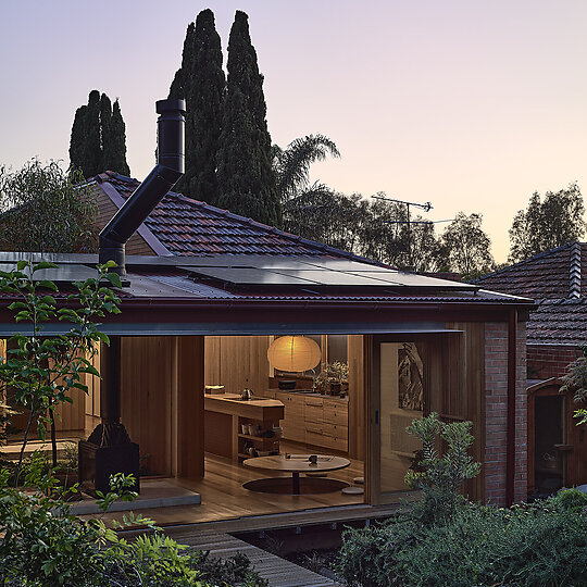 Interior photograph of Park St House by Derek Swalwell