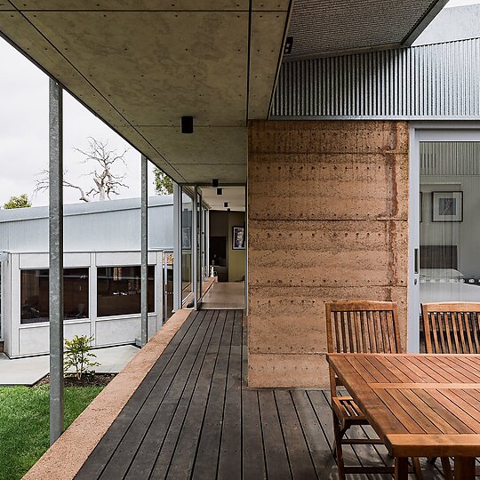 Interior photograph of Rapid Close House by Nicholas Putrasia