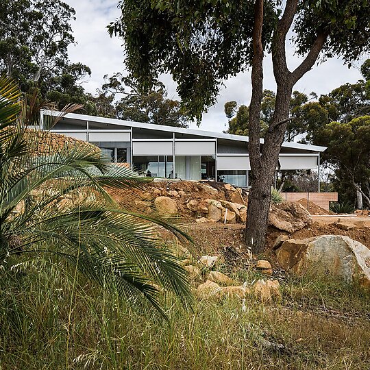 Interior photograph of Rapid Close House by Nicholas Putrasia