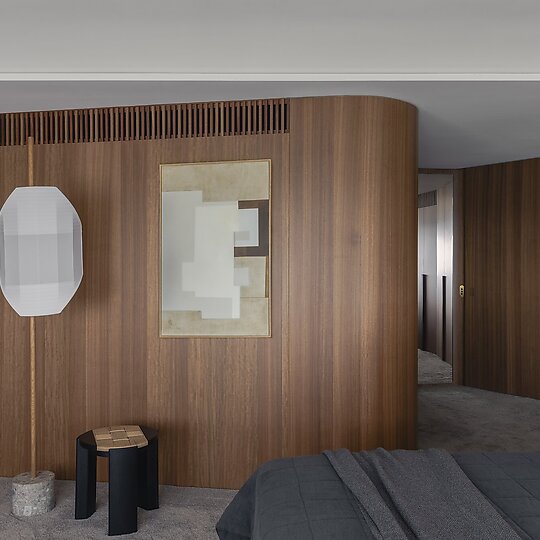 Interior photograph of Horizon Apartment by Katherine Lu