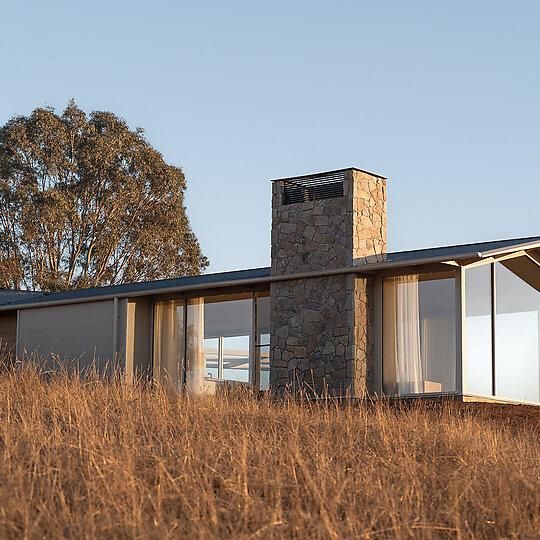 Interior photograph of Table Top House by Threefold Studio