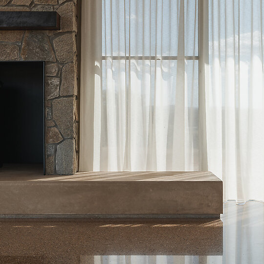 Interior photograph of Table Top House by Threefold Studio