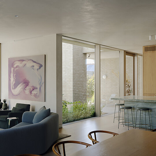 Interior photograph of Prahran House by Tom Ross