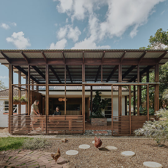 Interior photograph of Kenmore Pavilion by Andy Macpherson