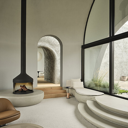 Interior photograph of House on a Hill by Lisa Cohen