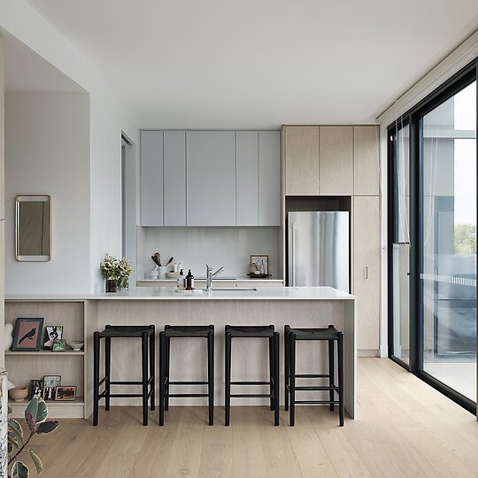 Interior photograph of Paperbark Apartments by Tom Ferguson