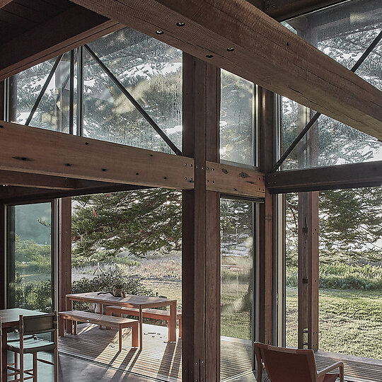 Interior photograph of Patonga House by Zella Casey Brown