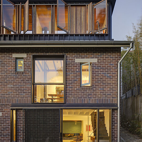 Interior photograph of Rainbow House by Brett Boardman