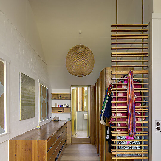 Interior photograph of Rainbow House by Brett Boardman