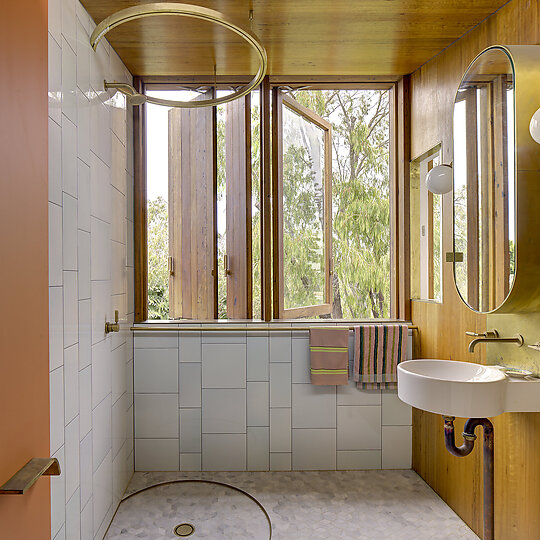 Interior photograph of Rainbow House by Brett Boardman