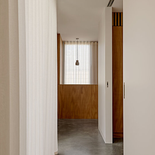 Interior photograph of Henville Street House by Jack Lovel