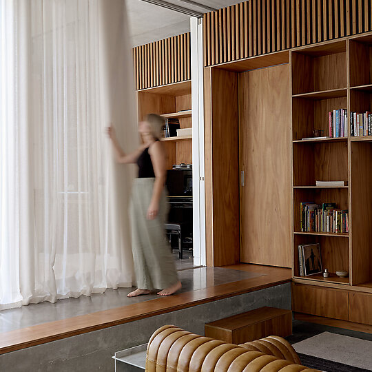 Interior photograph of Henville Street House by Jack Lovel