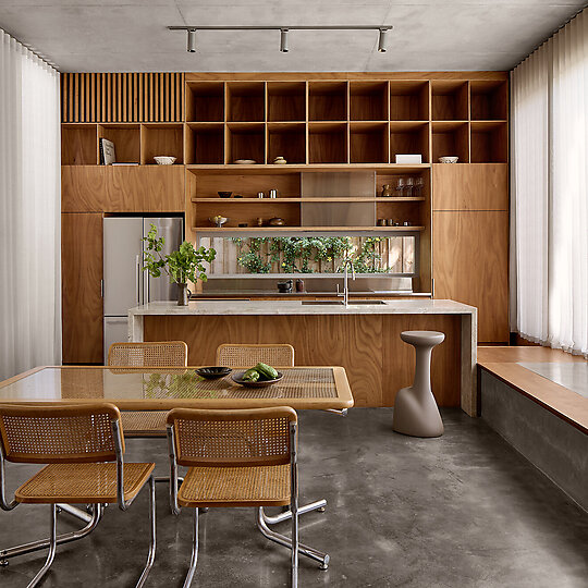 Interior photograph of Henville Street House by Jack Lovel