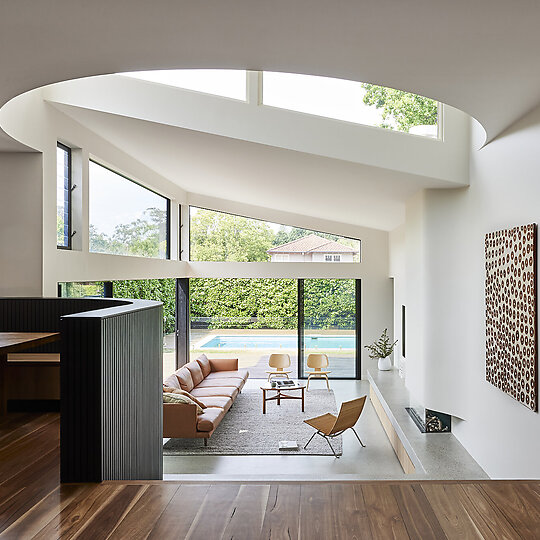 Interior photograph of Turramurra House by Pablo Veiga