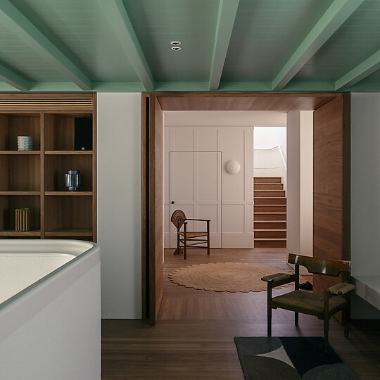 Interior photograph of Headland House by Felix Forest