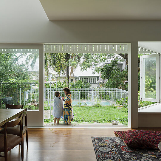 Interior photograph of West End House by Clinton Weaver