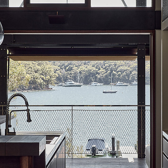 Interior photograph of Morning Bay House by Zella Casey Brown