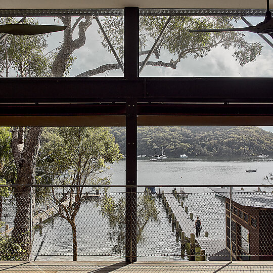 Interior photograph of Morning Bay House by Zella Casey Brown