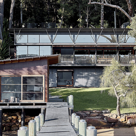 Interior photograph of Morning Bay House by Zella Casey Brown