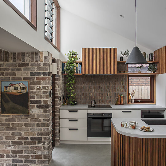Interior photograph of Re-wild House by Justin Aaron Studio