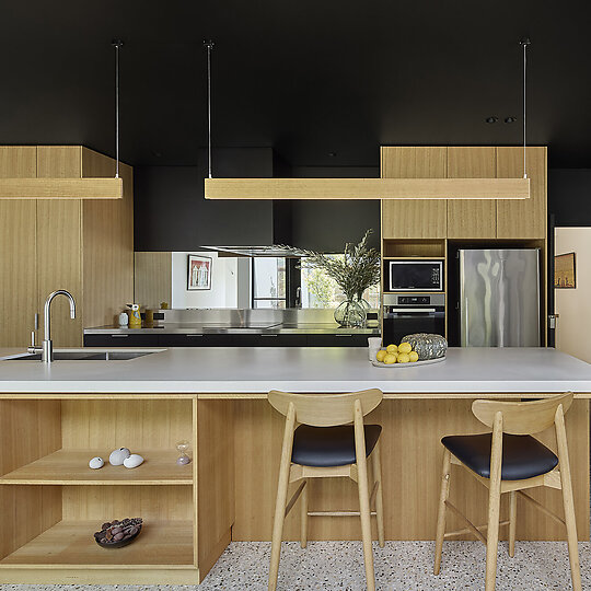Interior photograph of Huon Creek House by Jeremy Weihrauch