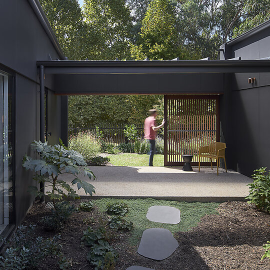 Interior photograph of Huon Creek House by Jeremy Weihrauch