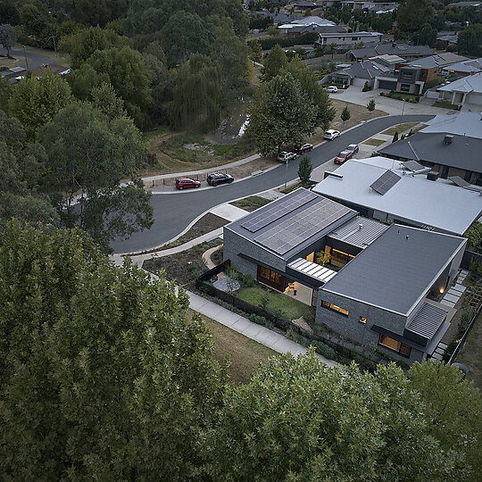 Interior photograph of Huon Creek House by Jeremy Weihrauch