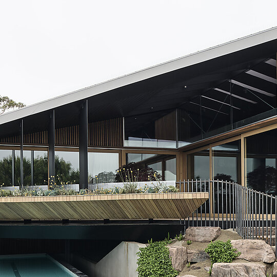 Interior photograph of KROSS HOUSE by TOM BLACHFORD