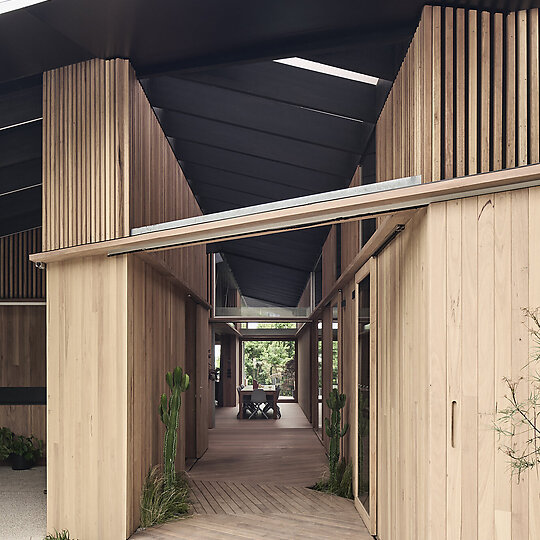 Interior photograph of KROSS HOUSE by TOM BLACHFORD