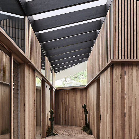 Interior photograph of KROSS HOUSE by TOM BLACHFORD