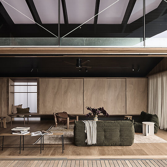 Interior photograph of KROSS HOUSE by TOM BLACHFORD