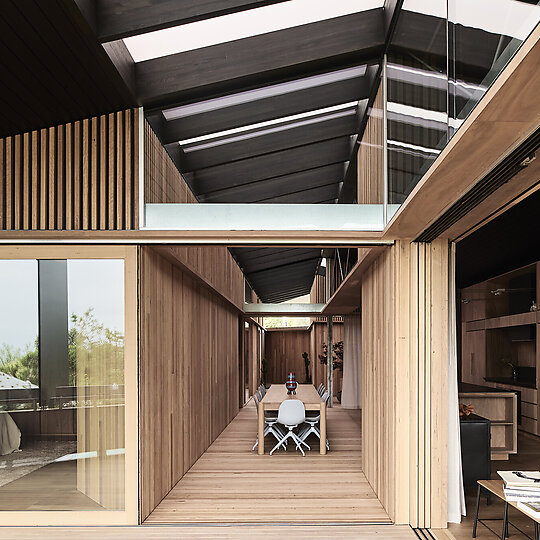 Interior photograph of KROSS HOUSE by TOM BLACHFORD