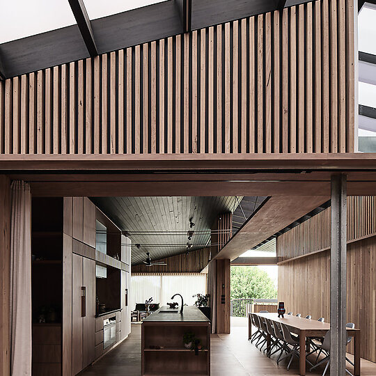 Interior photograph of KROSS HOUSE by TOM BLACHFORD