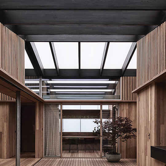 Interior photograph of KROSS HOUSE by TOM BLACHFORD