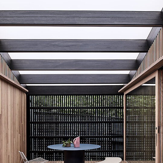 Interior photograph of KROSS HOUSE by TOM BLACHFORD