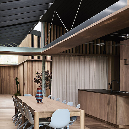Interior photograph of KROSS HOUSE by TOM BLACHFORD