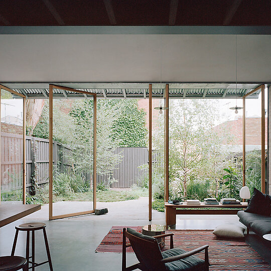 Interior photograph of Carlton Cottage by Rory Gardiner