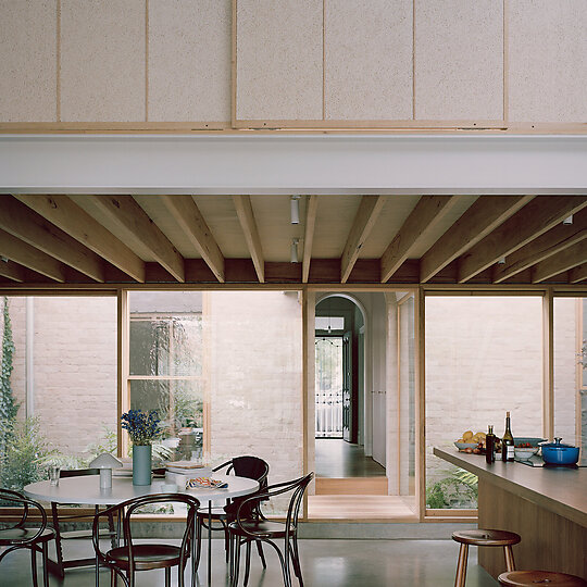 Interior photograph of Carlton Cottage by Rory Gardiner