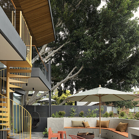 Interior photograph of Balmain East House by Anson Smart